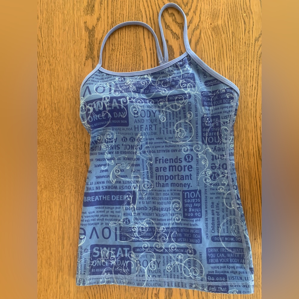 Lululemon athletic tank, with built in sports bra